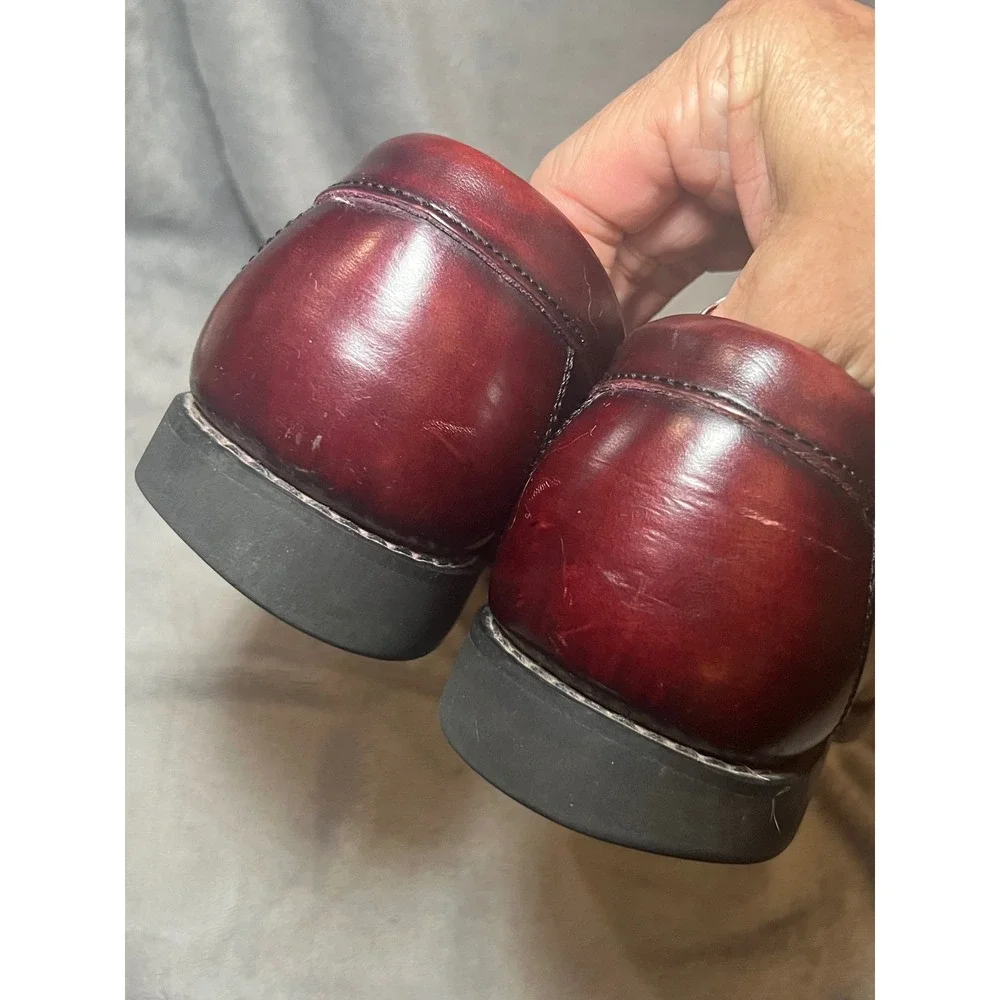 Rockport DresSports Penny Loafers Burgundy Leather Comfort Shoes Mens 10M